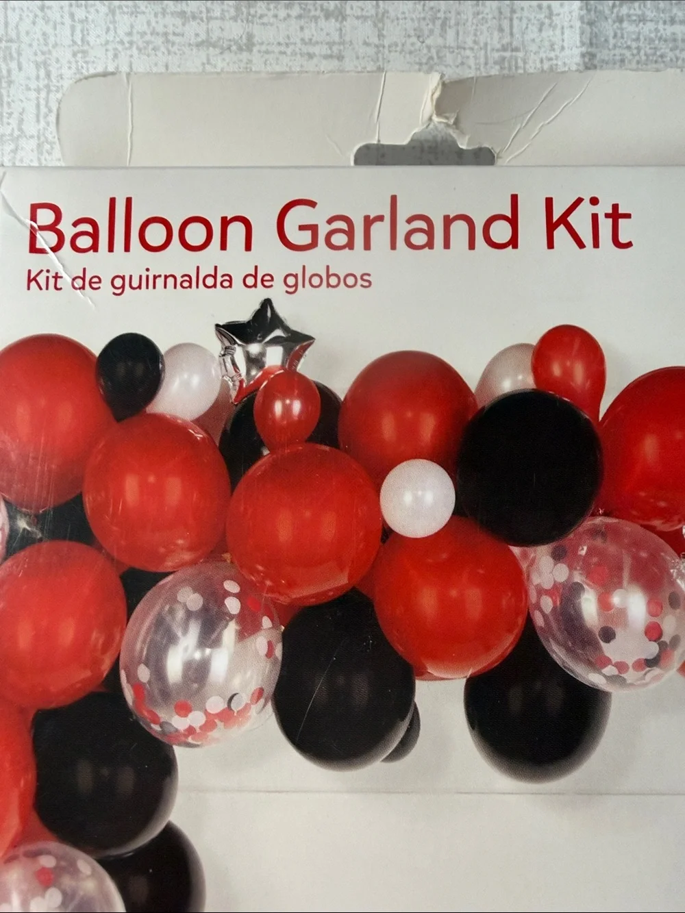 Balloon Garland Kit - Red & Black Party Balloons